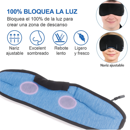 Enjoying  Antifaz Bluetooth que bloquea la luz y te relaja con música