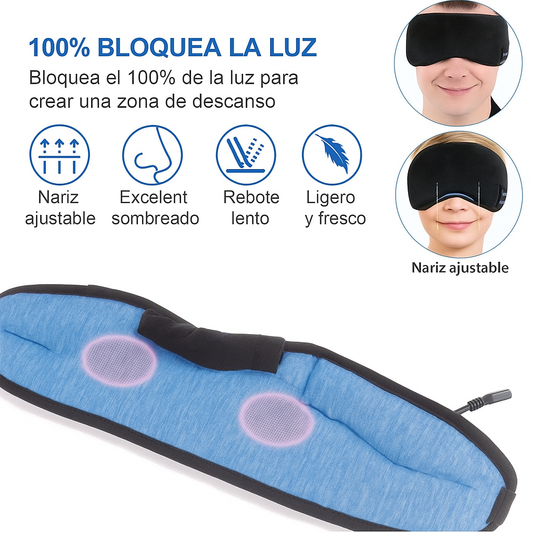 Enjoying  Antifaz Bluetooth que bloquea la luz y te relaja con música